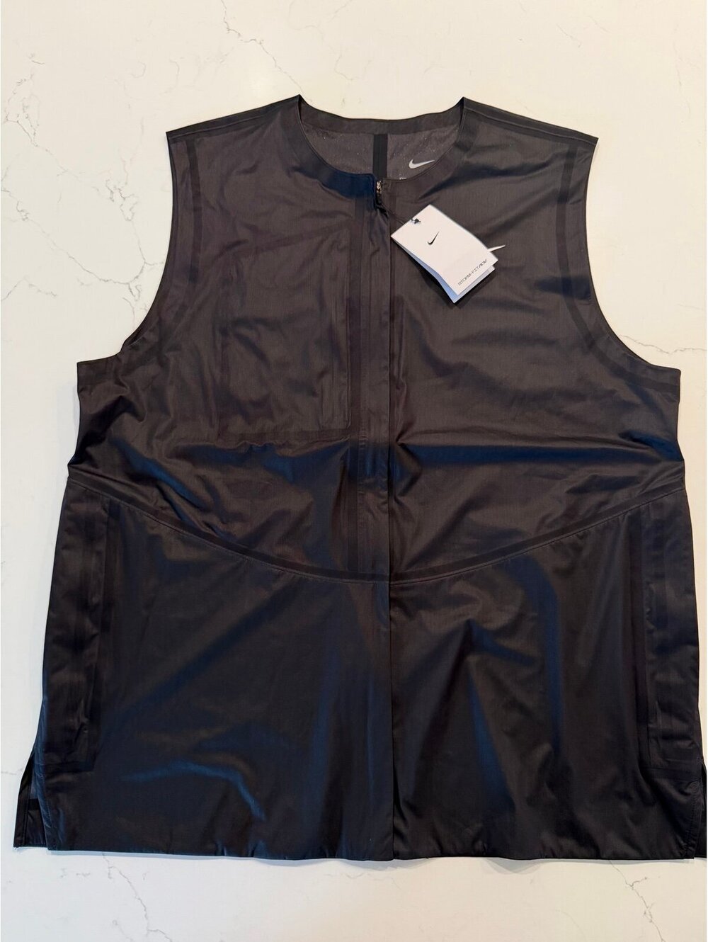 Nike Golf Storm-FIT ADV Waterproof Full Zip Vest Black NWT Mens Large DX6075